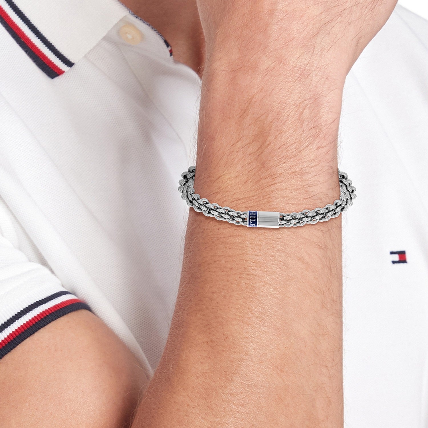 Tommy Hilfiger Armband TJ2790521 Heren Zilverkleurig 19 cm