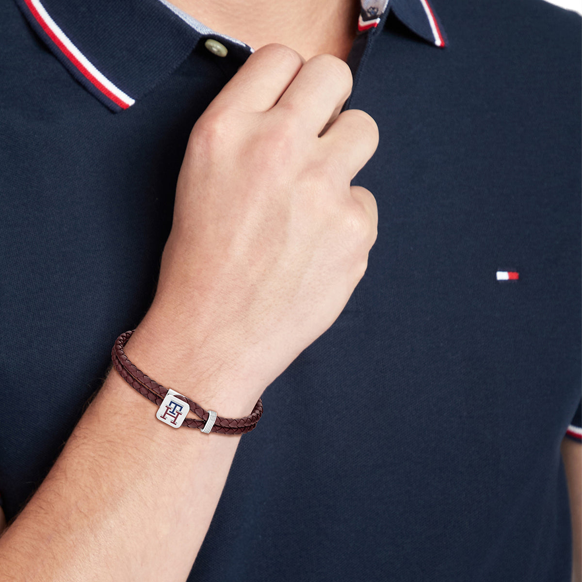 Tommy Hilfiger Armband TJ2790533 Heren Rood 19 cm