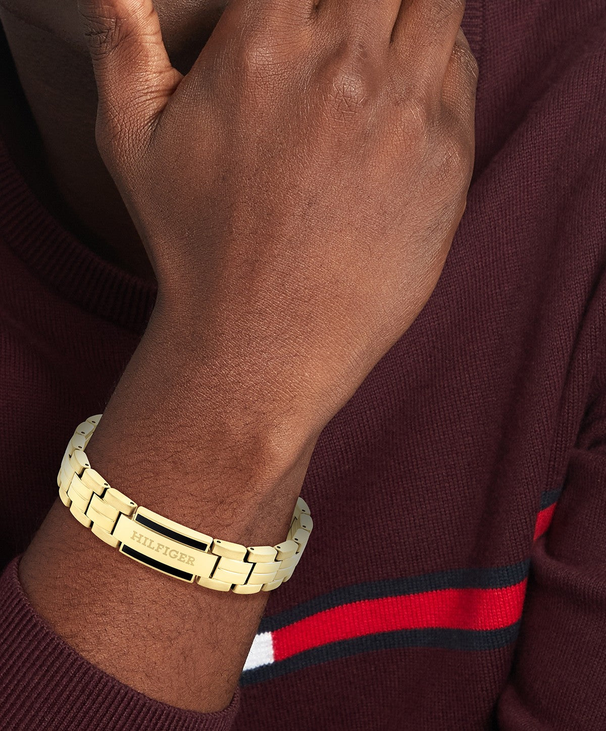 Tommy Hilfiger Jewels TJ2790601 Schakelarmband - Staal - 19cm Goudkleurig