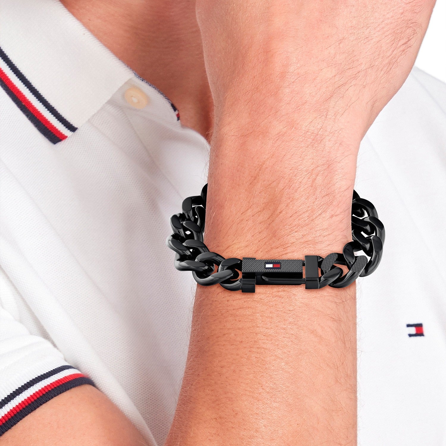 Tommy Hilfiger Armband TJ2790639 Heren Zwart 19 cm 7094