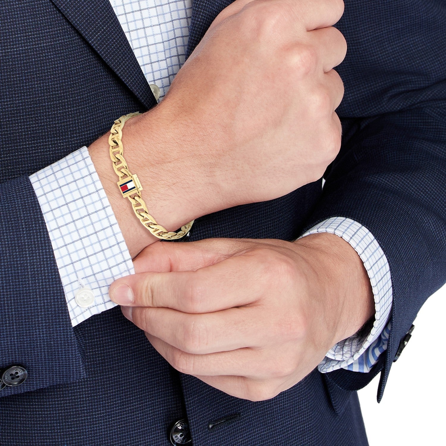 Tommy Hilfiger Jewels TJ2790646S Schakelarmband - Staal Goudkleurig