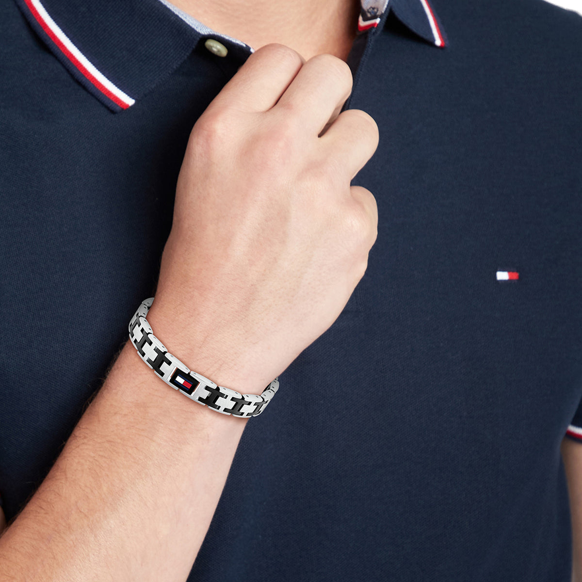 Tommy Hilfiger Armband TJ2790684 Heren Zilverkleurig 19 cm