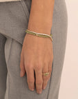 Sparkling Jewels armband Tennis Round CZ gold plated - Silver - LK-TBG-02 - PansiteNederland.nl