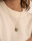 Sparkling Jewels Hanger Gemstone | Medium Oval - Lime Jade PENGEM64-MO - PansiteNederland.nl