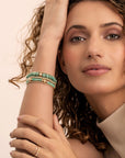 Sparkling Jewels Armband | Rich Green Amazonite Bold Mix - Gold BLK01G-G57 - PansiteNederland.nl