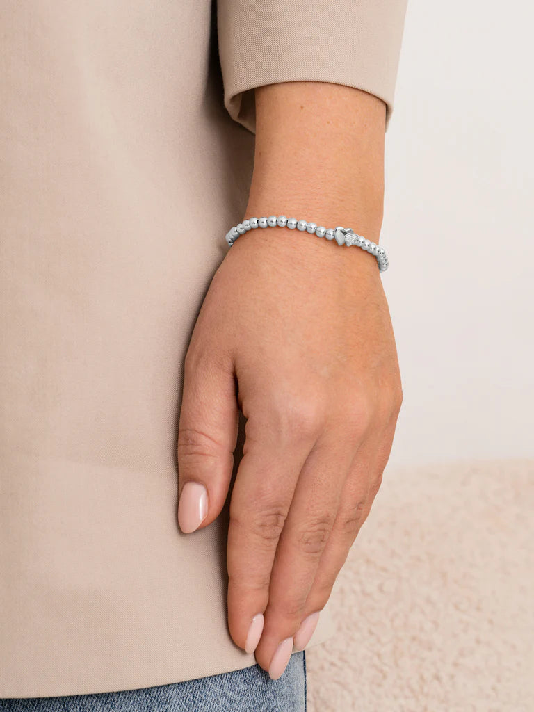 Sparkling Jewels Armband Limited Mom SB-S-4MM-DHEART Zilverkleurig