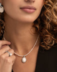 Sparkling Jewels Ketting | 2mm Pearl Silver - 42cm +2cm NLK04S-P01 - PansiteNederland.nl