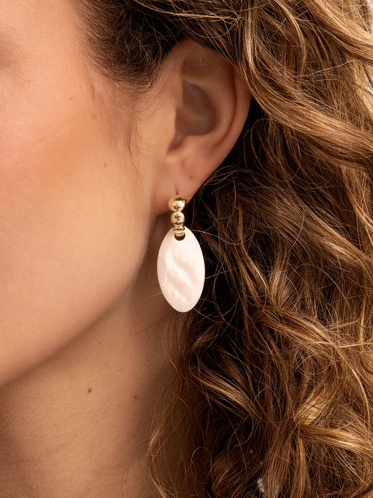 Sparkling Jewels Oorknoppen Parelmoer EAPEARL-FCLF-S oorstenen