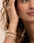 Sparkling Jewels armband Pearl Bold Mix - Gold BLK01G-P01 - PansiteNederland.nl