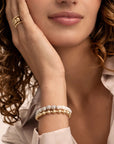 Sparkling Jewels armband Pearl Fuse beads - Gold - 6mm SB-G-6MM-FUSE-PEARL - PansiteNederland.nl