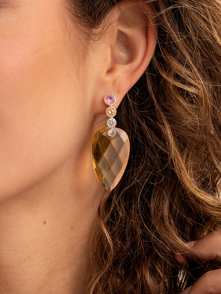 Sparkling Jewels Oorknoppen Multicolor EAG36-MULTI Zilverkleurig