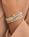 Sparkling Jewels armband Opalite Reverse Universe - Gold - 4mm SB-G-4MM-RLI-G14 - PansiteNederland.nl