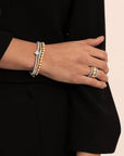 Sparkling Jewels armband Bicolor mix 3mm gold + 4mm silver SB-BI-MIX-04 - PansiteNederland.nl