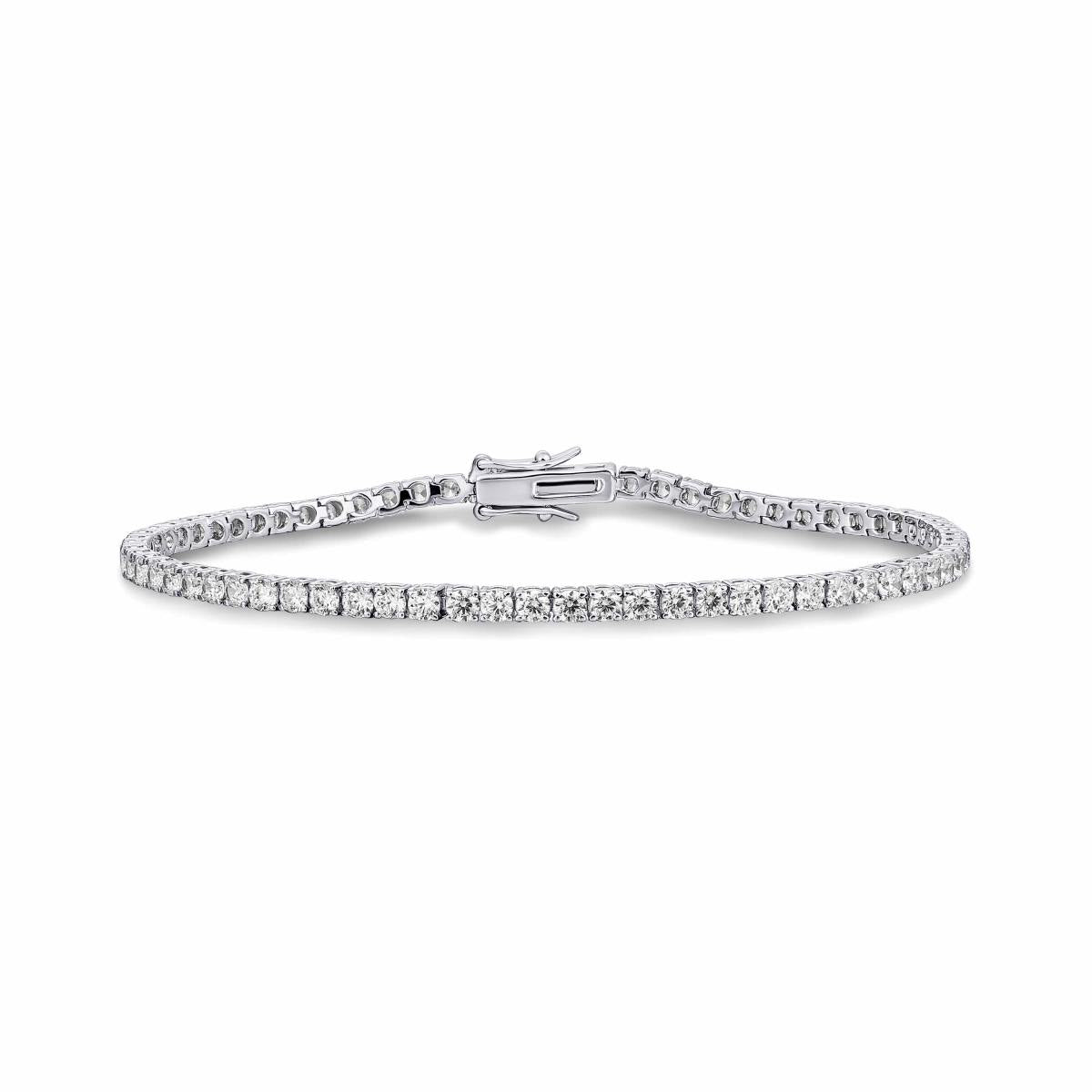 Gisser Armband Zilver Gerhodineerd Zirkonia Wit – TRFP2.5