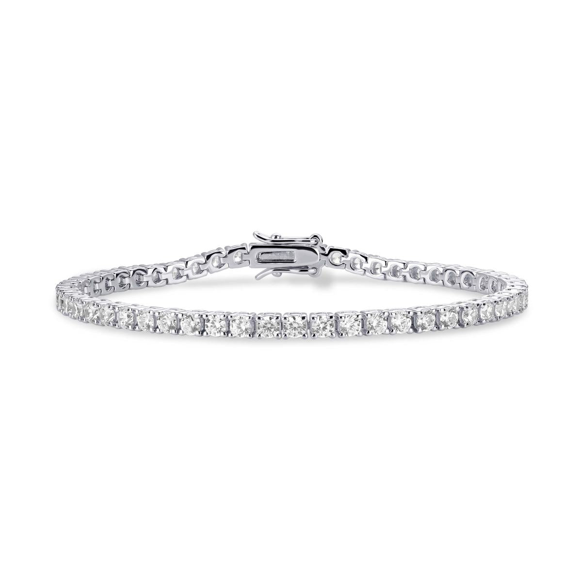 Gisser Armband Zilver Gerhodineerd Zirkonia Wit – TRFP3