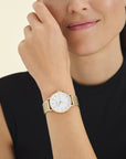 Rosefield horloge UEWG-U21 The Upper East Side White Pearl Gold - PansiteNederland.nl