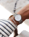 Rosefield horloge UEWS-U22 The Upper East Side White Pearl Silver - PansiteNederland.nl