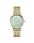 Rosefield horloge UGGSG-U37 The Upper East Side Green Pearl Gold - PansiteNederland.nl