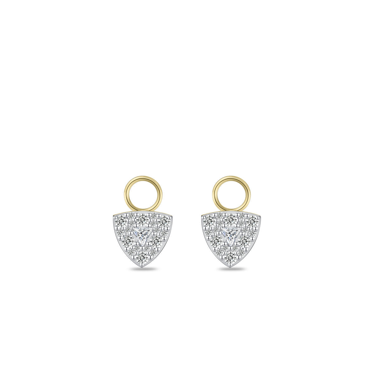 Gisser Oorbedels 14K Bicolor Goud Lab grown diamant – VBLC1001 – foto 2