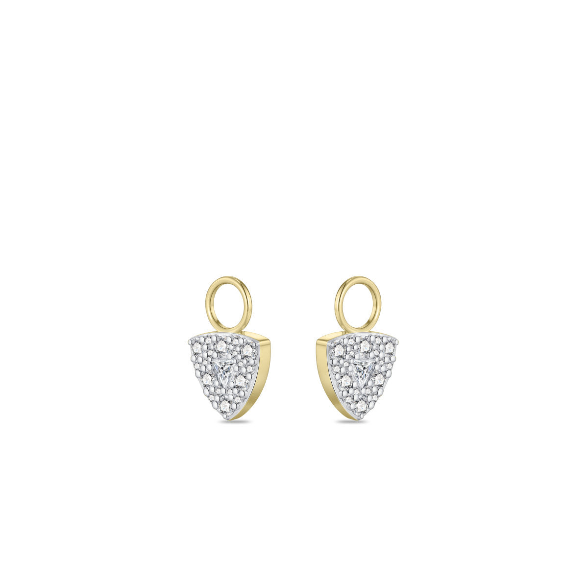 Gisser Oorbedels 14K Bicolor Goud Lab grown diamant – VBLC1001