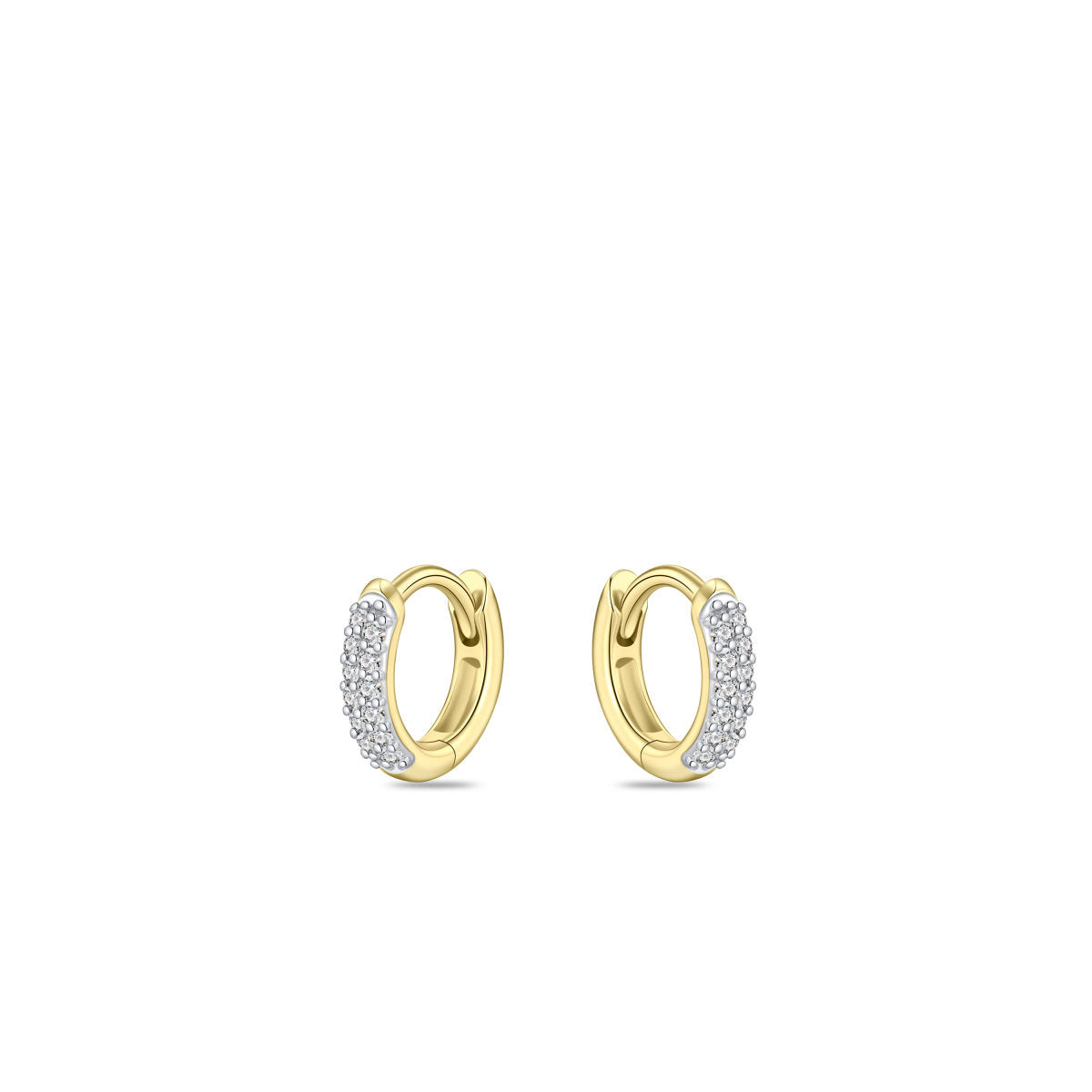 Gisser Oorringen 14K Bicolor Goud Lab grown diamant – VBLKCS2/10