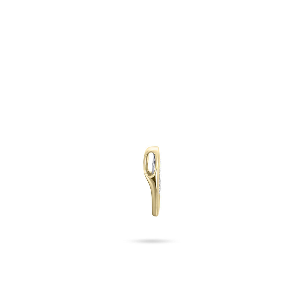 Gisser Hanger 14K Bicolor Goud Zirkonia Wit – VBP019 – foto 3