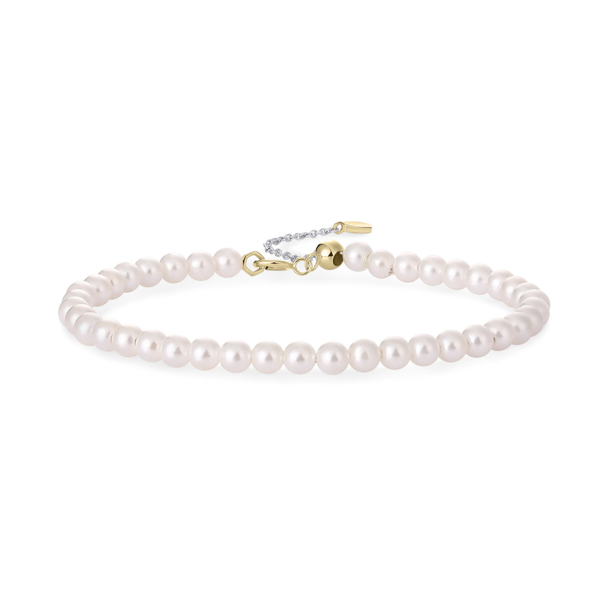 Gisser Armband 14K Geelgoud Zoetwaterparel 18,5 cm – VGB031