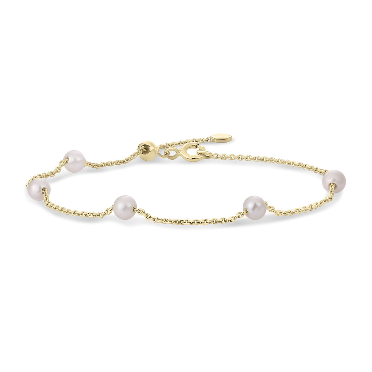 Gisser Armband 14K Geelgoud Zoetwaterparel 18,5 cm – VGB035
