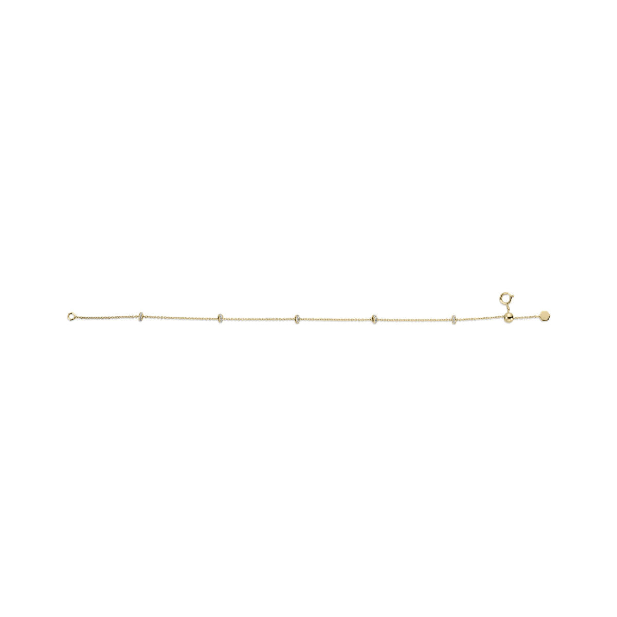 Gisser Armband 14K Geelgoud Diamant 18.5 cm – VGDB013 – foto 2