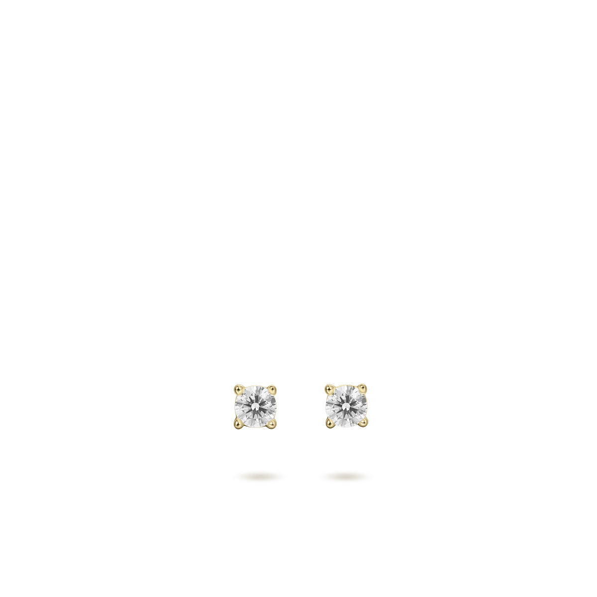 Gisser Oorbellen 14K Geelgoud Diamant Wit – VGDE001/2.5