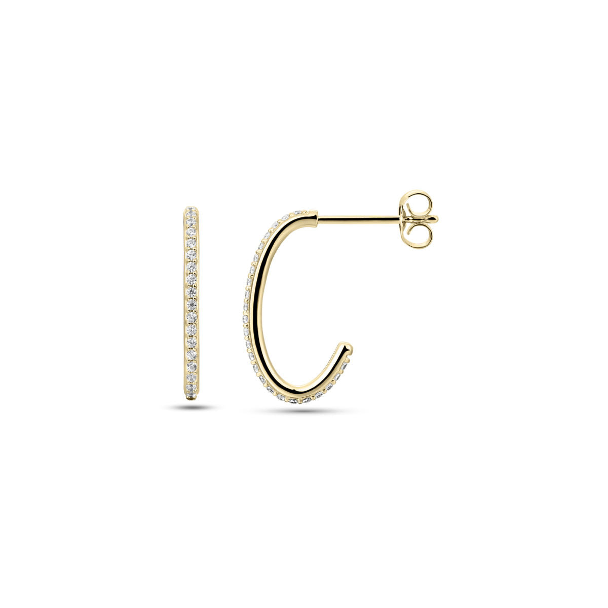 Gisser Oorbellen 14K Geelgoud Diamant – VGDE006 – foto 2