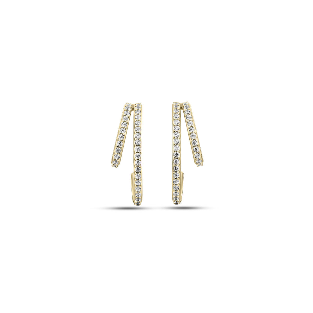 Gisser Oorbellen 14K Geelgoud Diamant – VGDE009