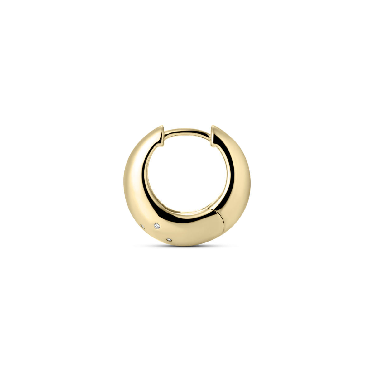 Gisser Oorringen 14K Geelgoud Diamant Wit – VGDH001 – foto 3