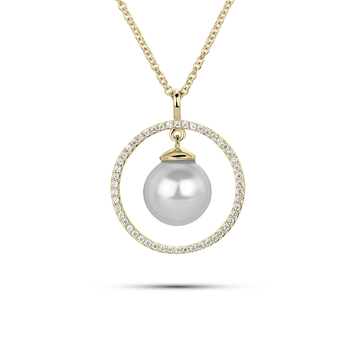 Gisser Ketting 14K Geelgoud Diamant 42+3 cm – VGDN005