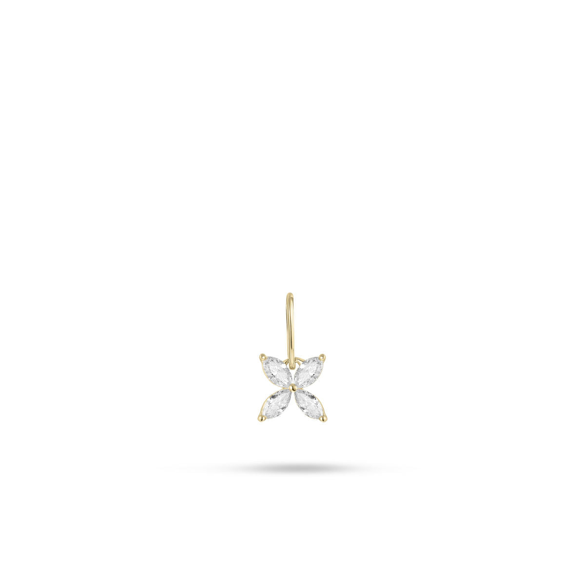 Gisser Hanger 14K Geelgoud Diamant Wit – VGDP003