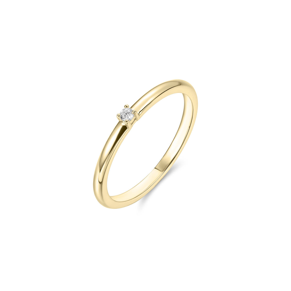 Gisser Ring 14K Geelgoud Diamant Wit – VGDR001