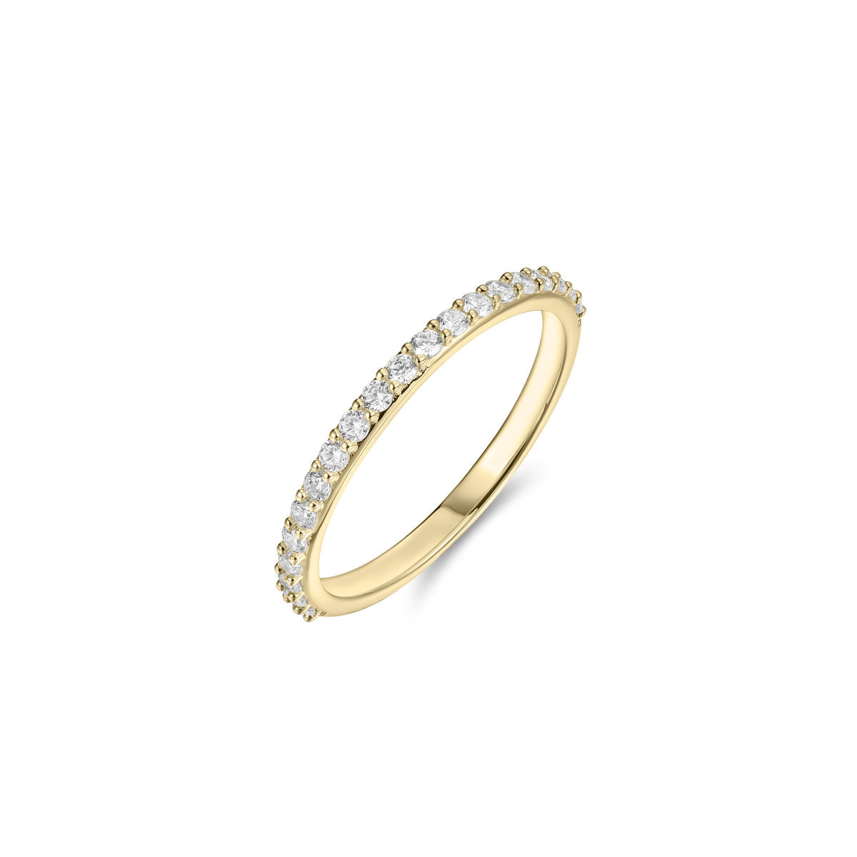 Gisser Ring 14K Geelgoud Diamant Wit – VGDR004