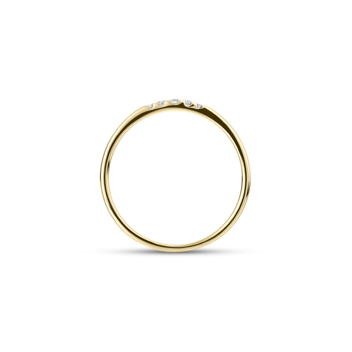 Gisser Ring 14K Geelgoud Diamant Wit – VGDR012 – foto 4
