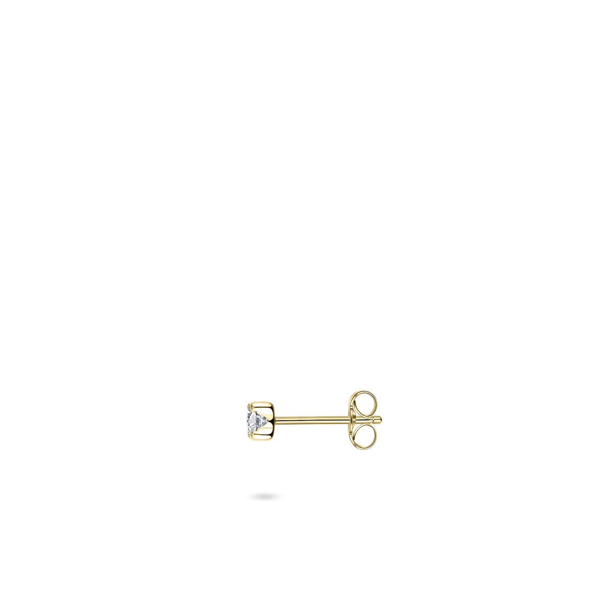 Gisser Oorbellen 14K Geelgoud Zirkonia Wit – VGE001/3 – foto 2