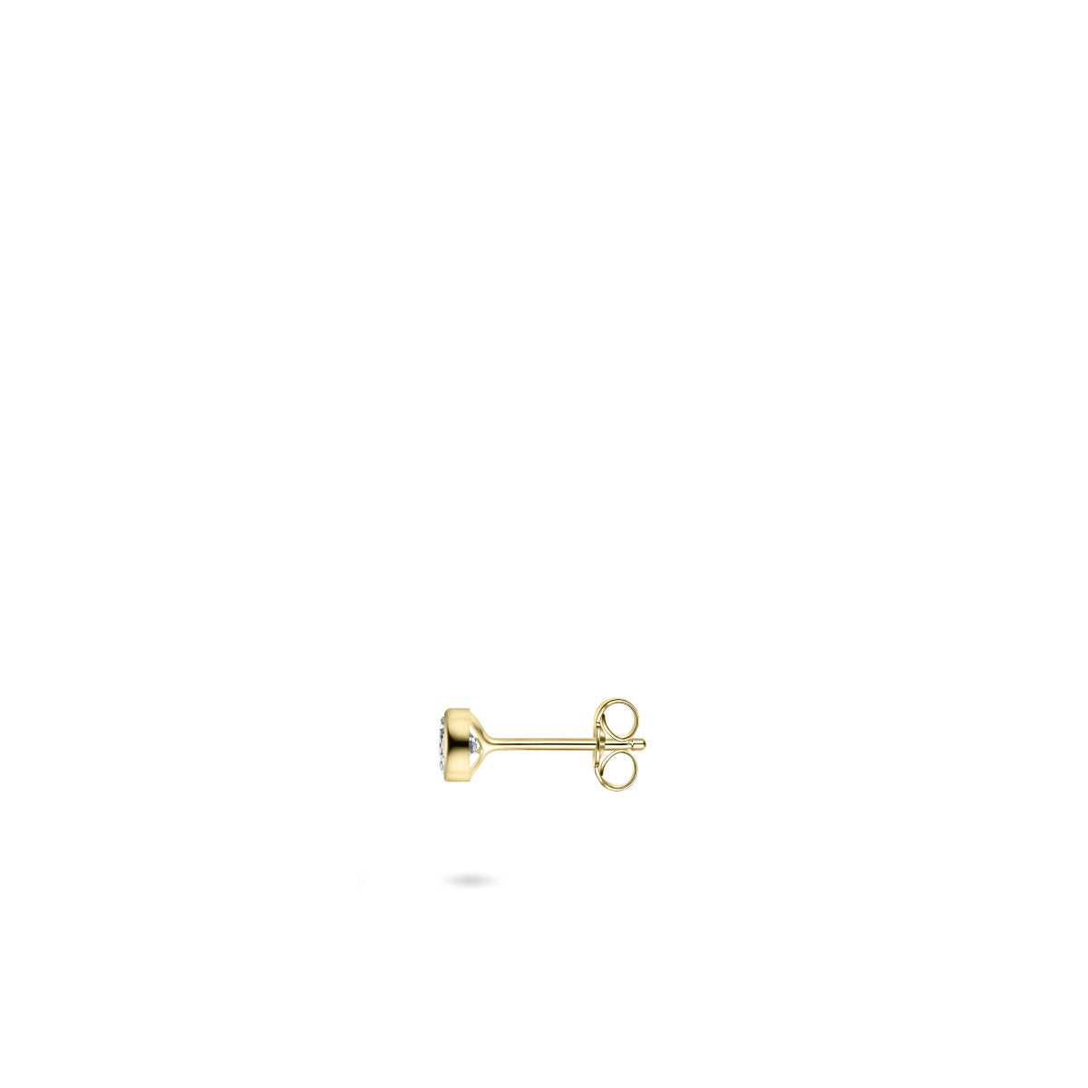 Gisser Oorbellen 14K Geelgoud Zirkonia Wit – VGE004/3 – foto 2