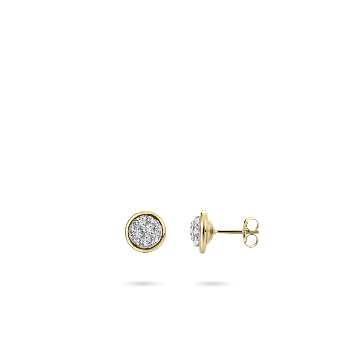 Gisser Oorbellen 14K Geelgoud Zirkonia – VGE052 – foto 2