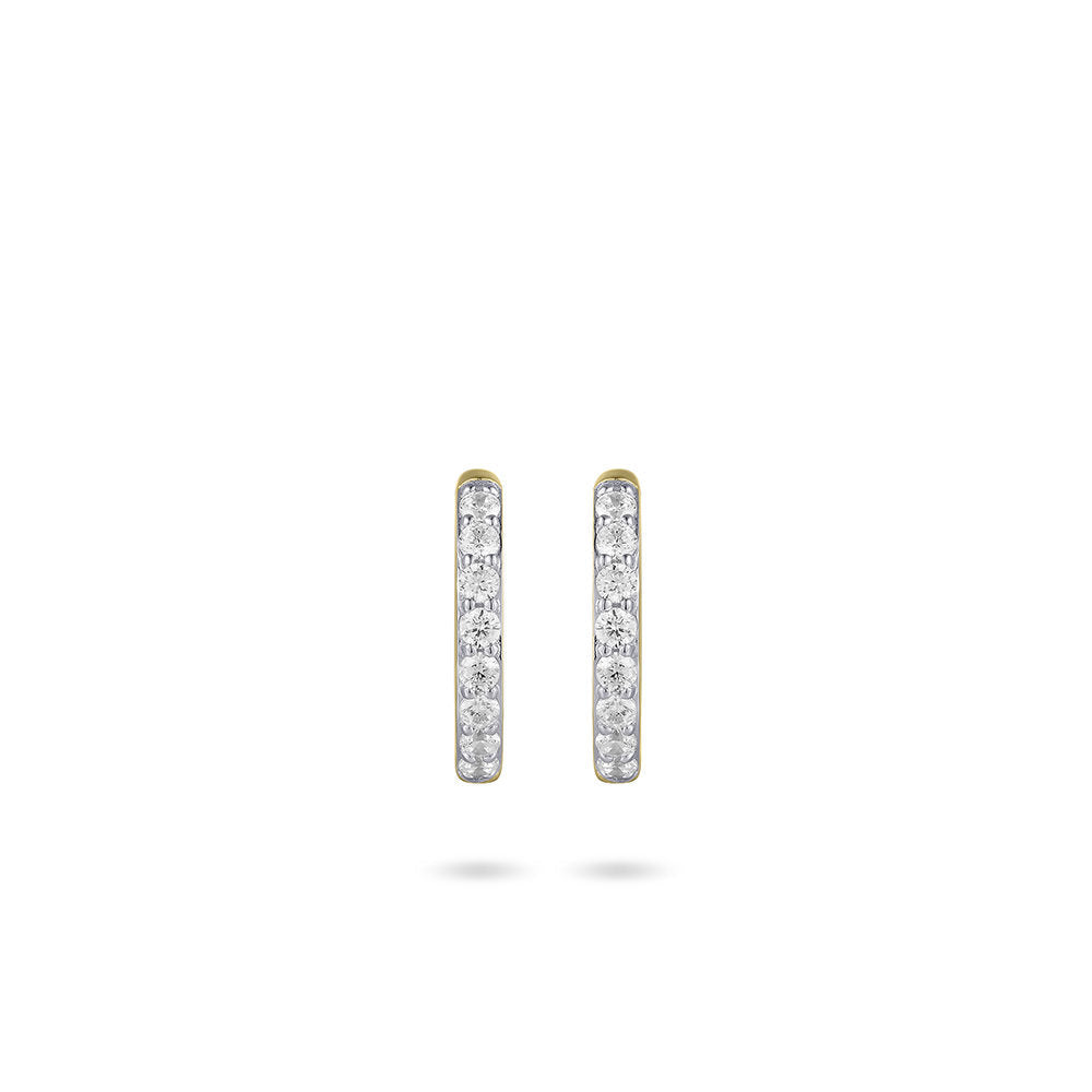 Gisser Oorbellen 14K Geelgoud Zirkonia Wit – VGKCK2/15 – foto 2