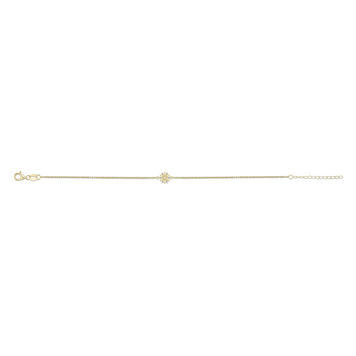 Gisser Armband 14K Geelgoud Lab grown diamant 17+3 cm – VGLB002 – foto 2