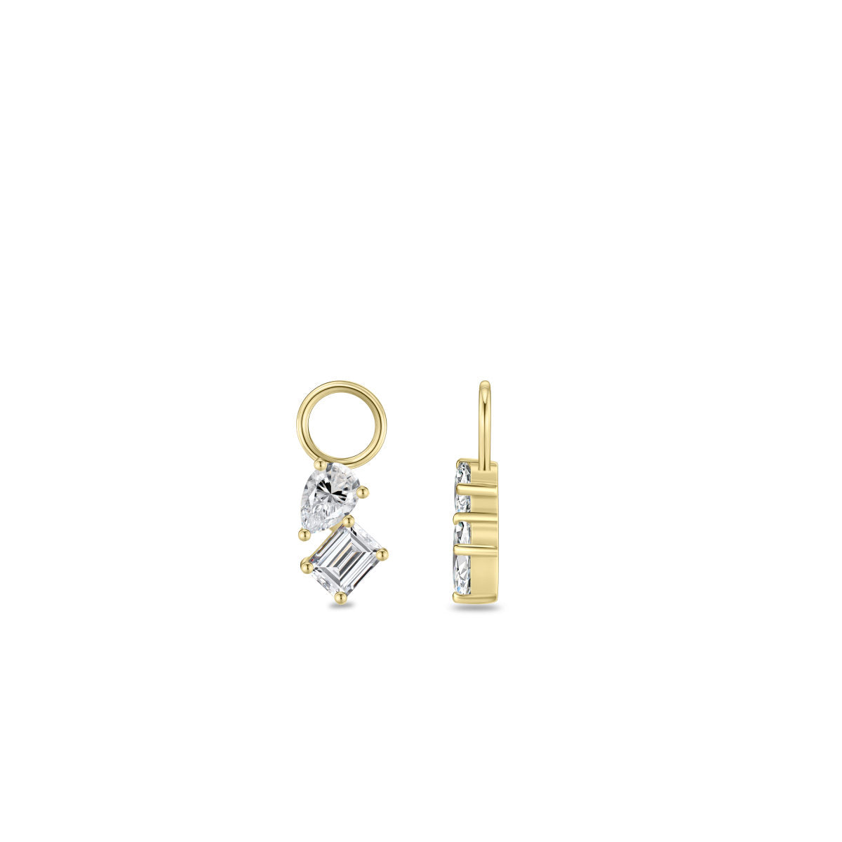 Gisser Oorbedels 14K Geelgoud Lab grown diamant – VGLC1002 – foto 3