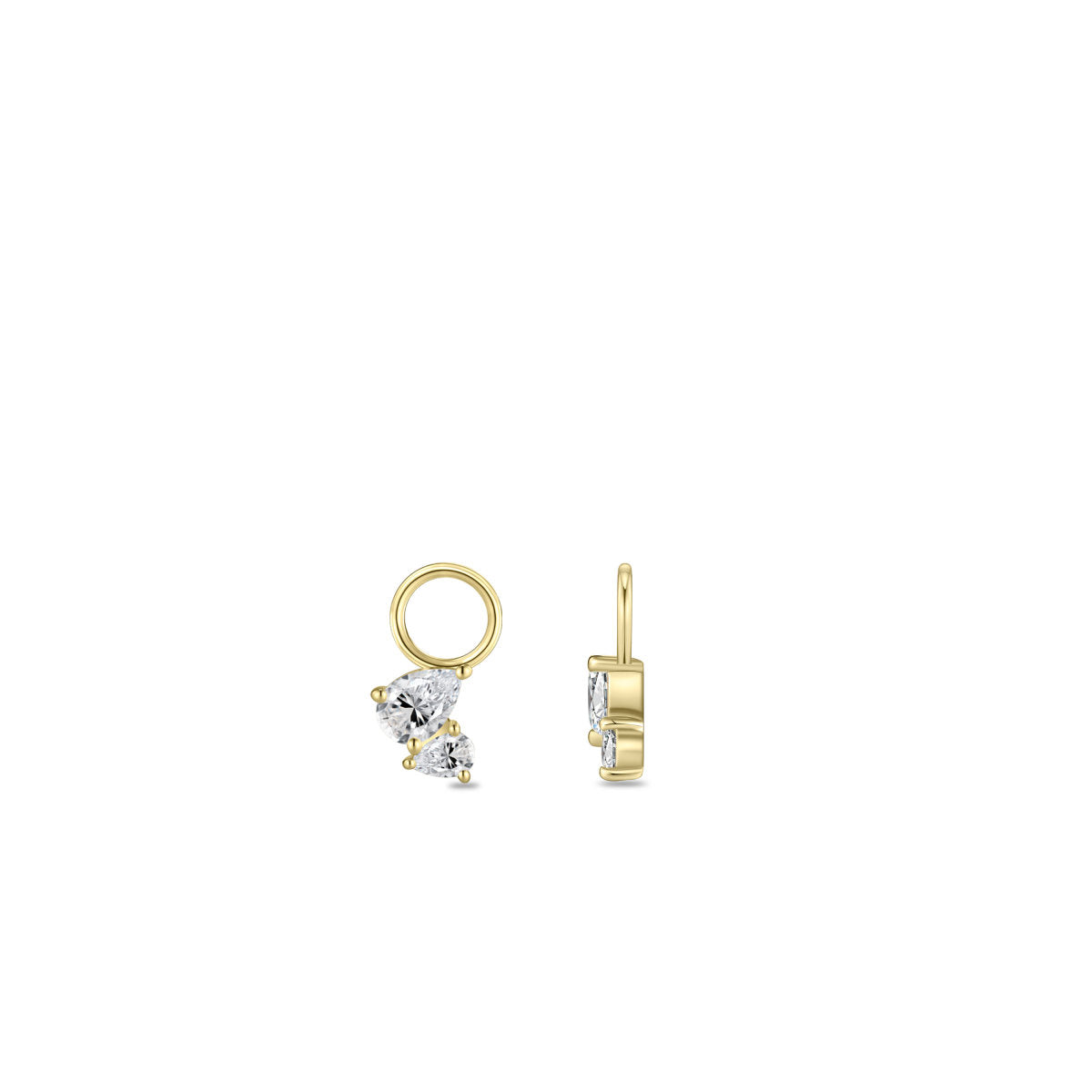 Gisser Oorbedels 14K Geelgoud Lab grown diamant – VGLC1003 – foto 3