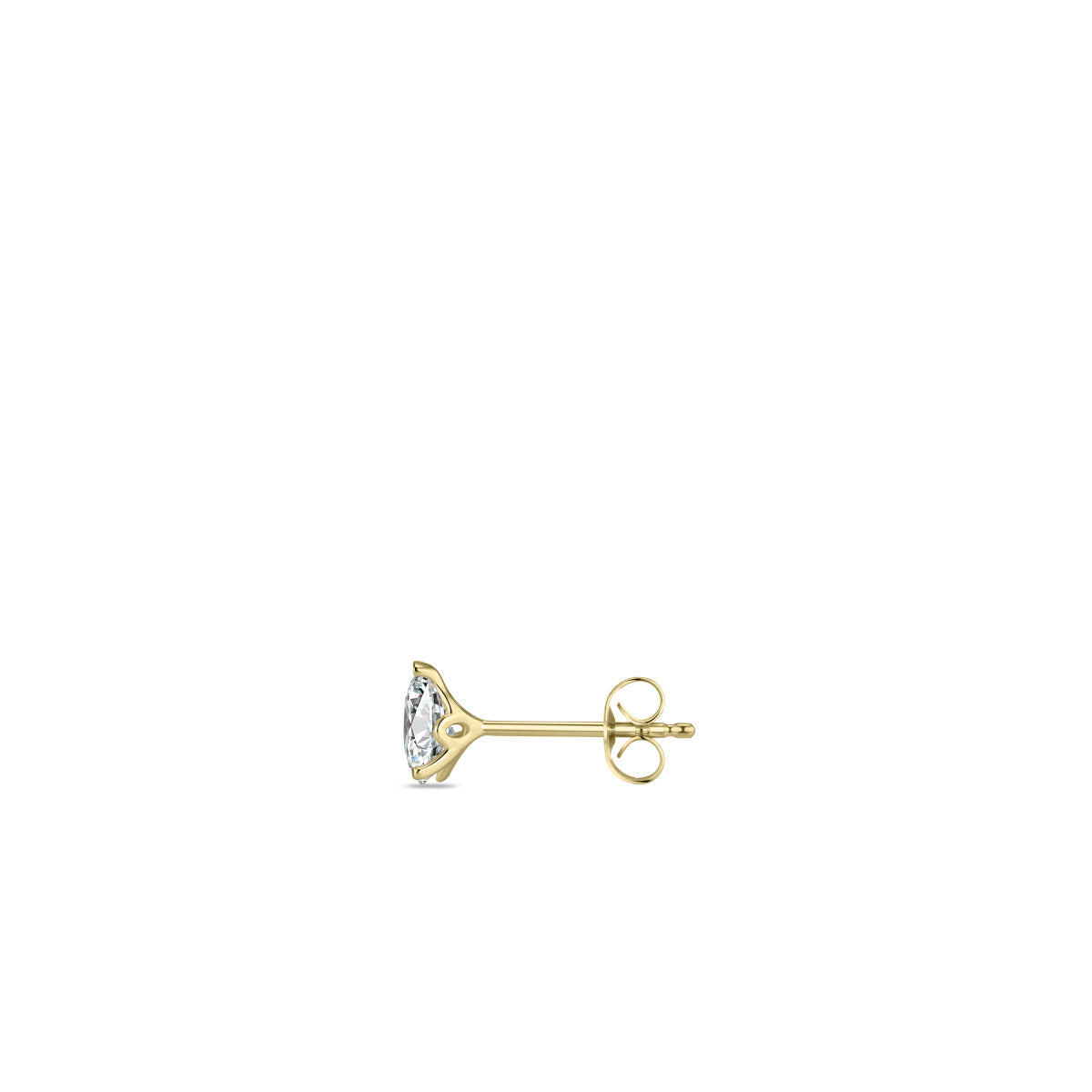 Gisser Oorbellen 14K Geelgoud Lab grown diamant – VGLE003/5 – foto 2