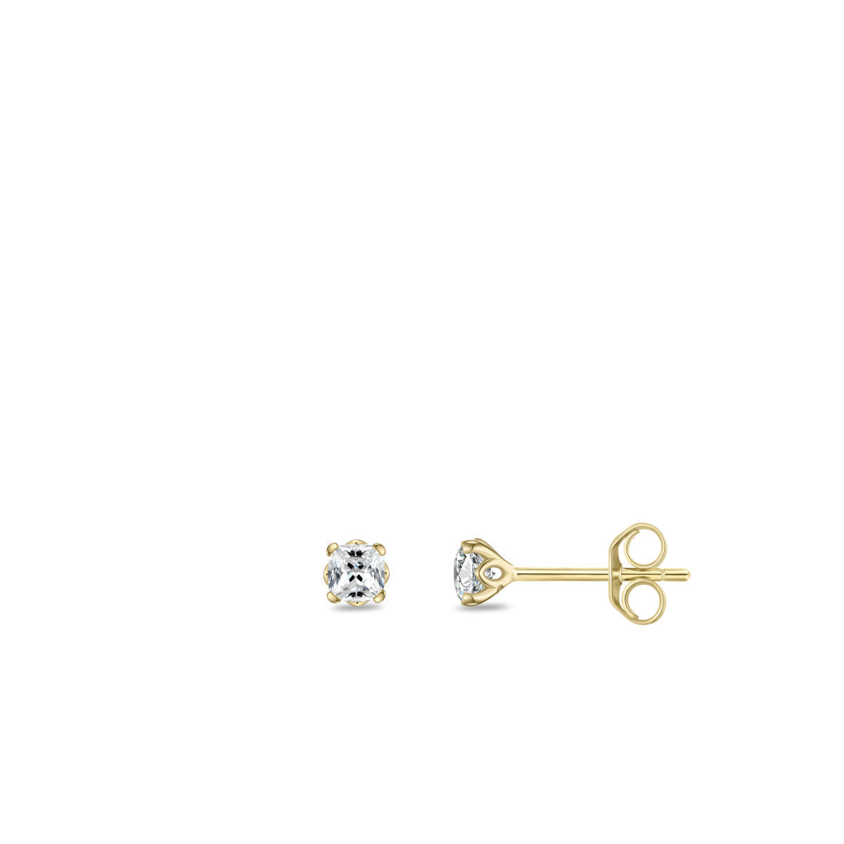 Gisser Oorbellen 14K Geelgoud Lab grown diamant – VGLE004/4 – foto 3