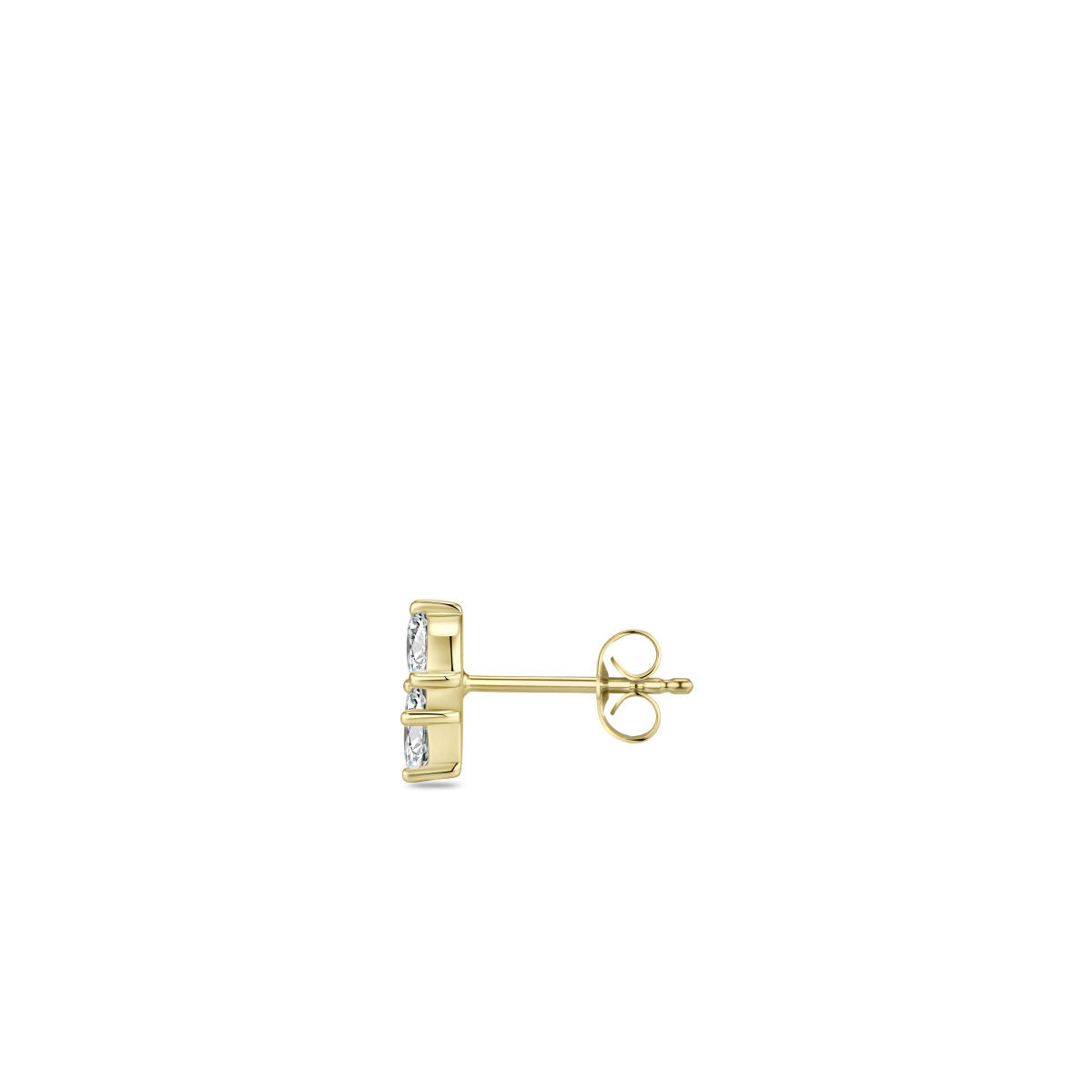 Gisser Oorbellen 14K Geelgoud Lab grown diamant – VGLE006 – foto 2