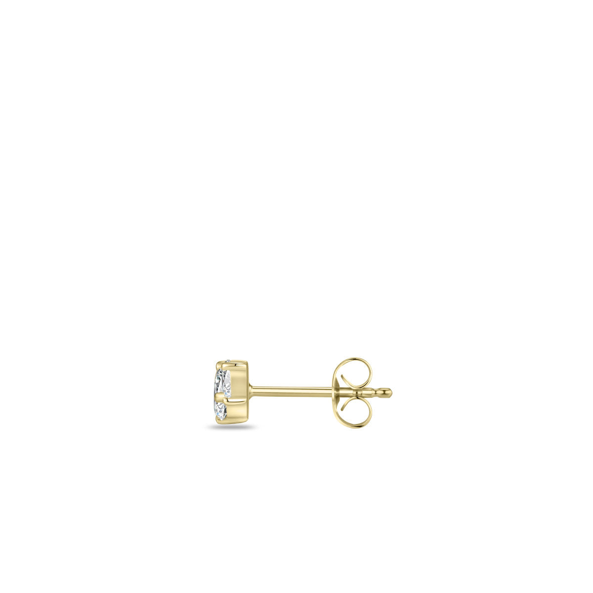 Gisser Oorbellen 14K Geelgoud Lab grown diamant – VGLE007 – foto 2