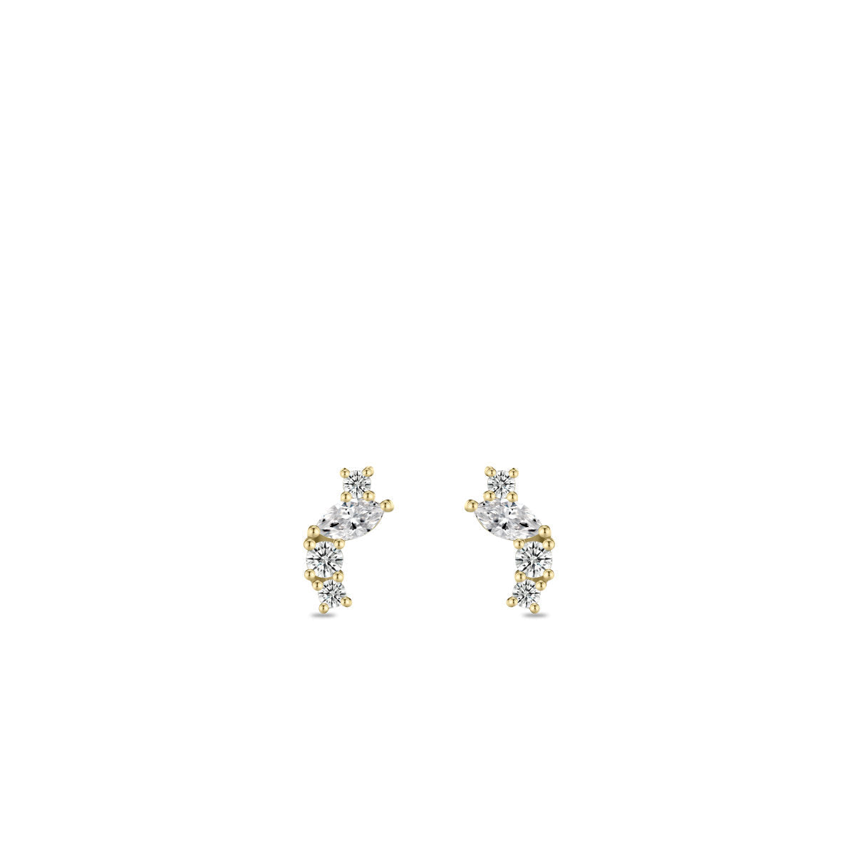 Gisser Oorbellen 14K Geelgoud Lab grown diamant – VGLE009